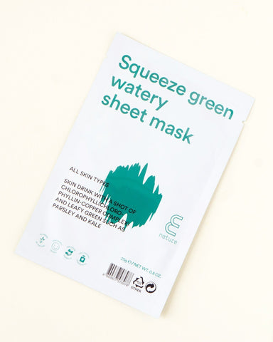 ENATURE Squeeze Green Watery Sheet Mask Default Title | Real Beauty Outlet