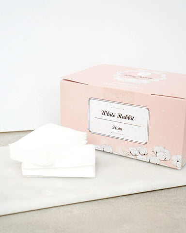 WHITE RABBIT Plain Cotton Pads Default Title | Real Beauty Outlet