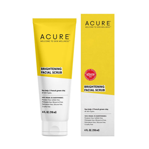Acure Brightening Facial Scrub 4 OZ | Real Beauty Outlet