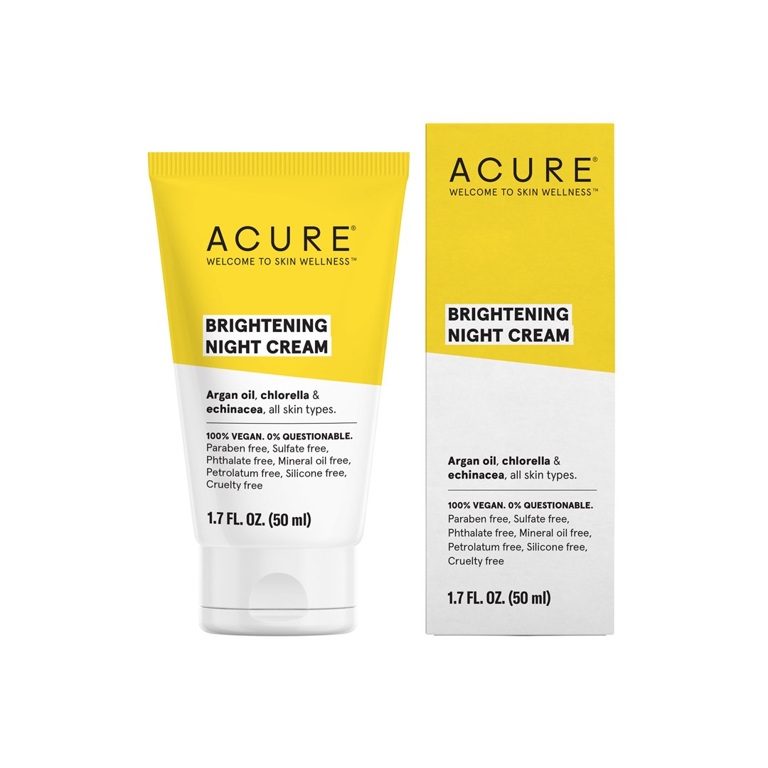 Acure Brightening Night Cream 1.75 OZ | Real Beauty Outlet