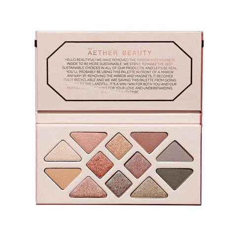 Aether Beauty Rose Quartz Crystal Gemstone Palette 12 pan palette | Real Beauty Outlet