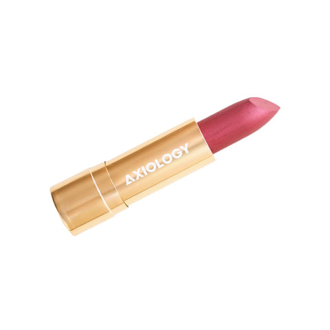 Axiology Rich Cream Lipstick Bonafide (bright honeysuckle pink with fiery orange tones) | Real Beauty Outlet