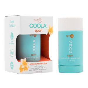 Coola Organic Sunscreen Mineral Sport SPF 50 Stick Un-tinted 1 oz | Real Beauty Outlet