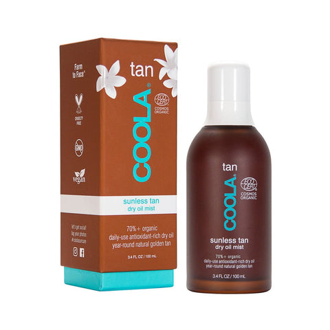 Coola Organic Sunscreen Sunless Tan Dry Oil Mist 3.4 oz | Real Beauty Outlet