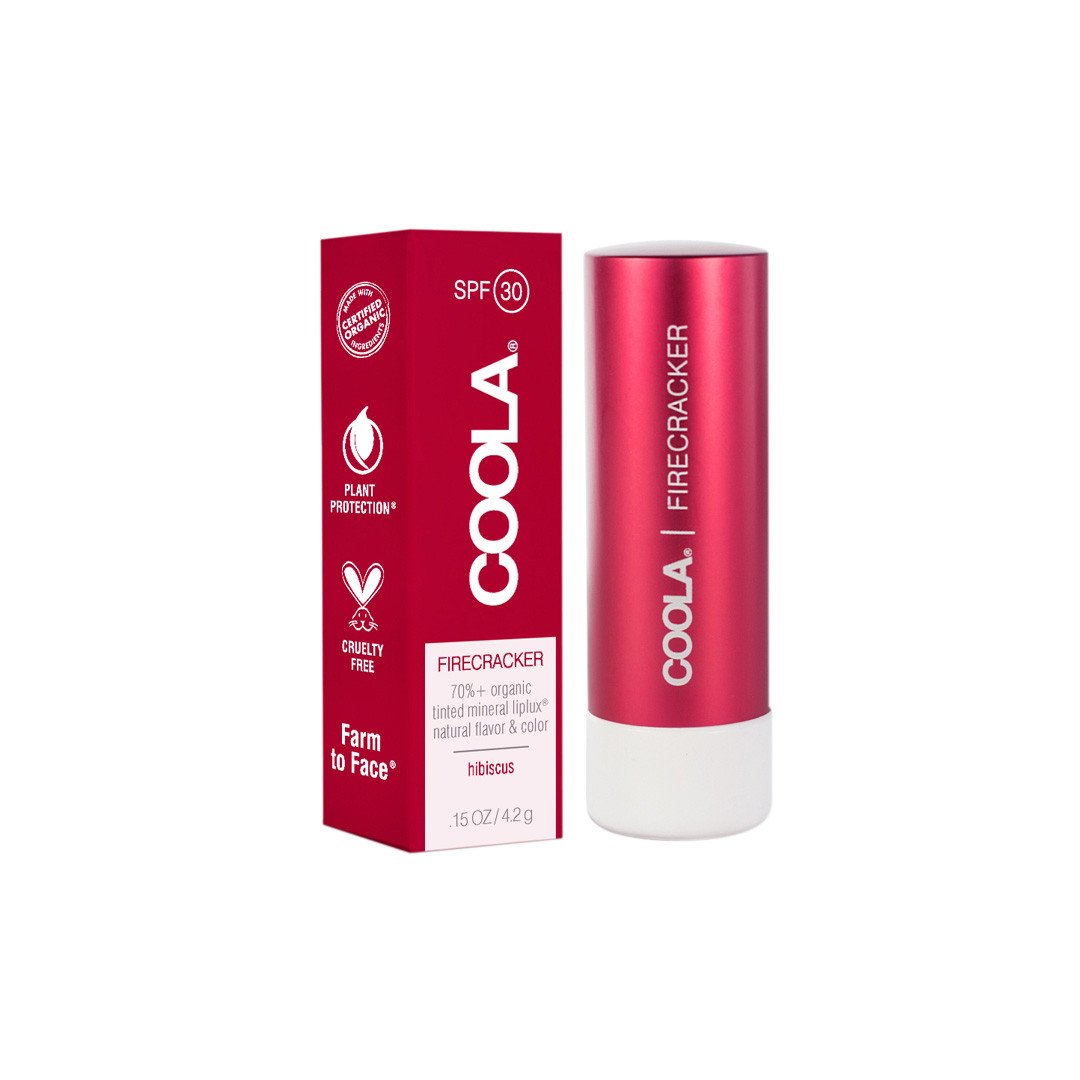 Coola Organic Sunscreen SPF 30 Mineral Liplux Skinny Dip (Sheer Tint) - Earl Grey Flavor | Real Beauty Outlet