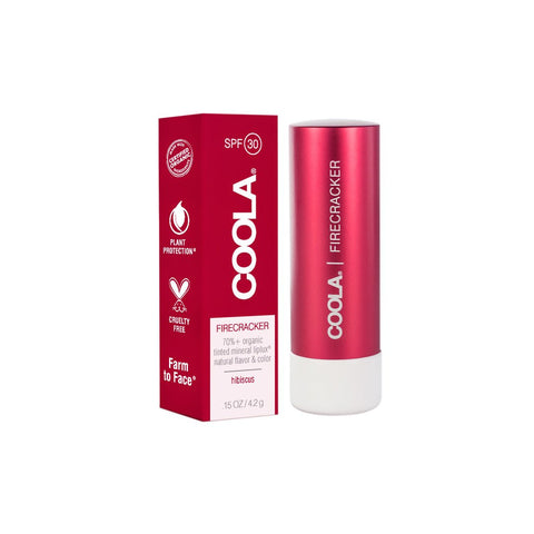 Coola Organic Sunscreen SPF 30 Mineral Liplux Skinny Dip (Sheer Tint) - Earl Grey Flavor | Real Beauty Outlet