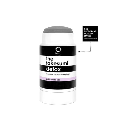 Kaia Naturals The Takesumi Detox Charcoal Deodorant Cold Pressed Rose 2.29 oz | Real Beauty Outlet