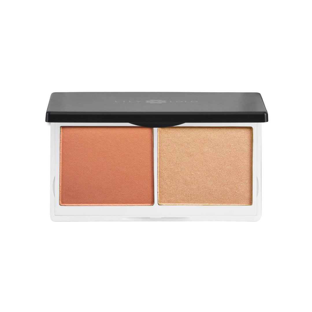 Lily Lolo Cheek Duo Coralista (matte coral / radiant peach) | Real Beauty Outlet
