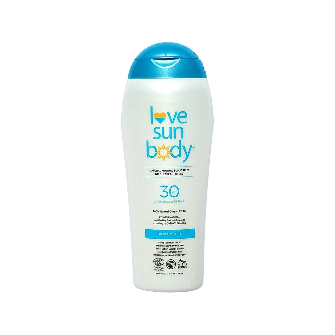 Love Sun Body Mineral Sunscreen SPF 30 Fragrance-Free 6.76 fl oz | Real Beauty Outlet