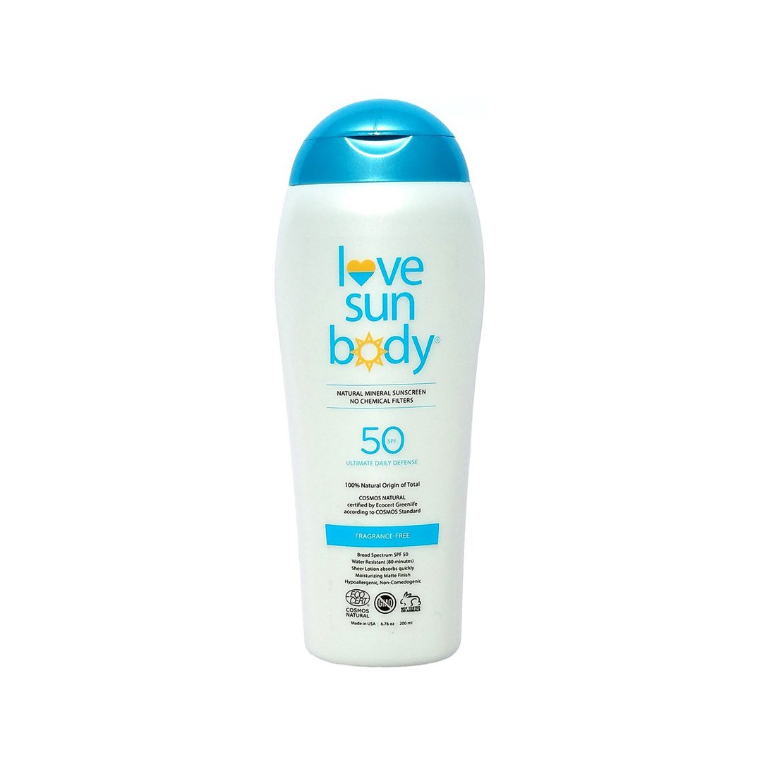 Love Sun Body Mineral Sunscreen SPF 50 Fragrance-Free 6.76 fl oz | Real Beauty Outlet