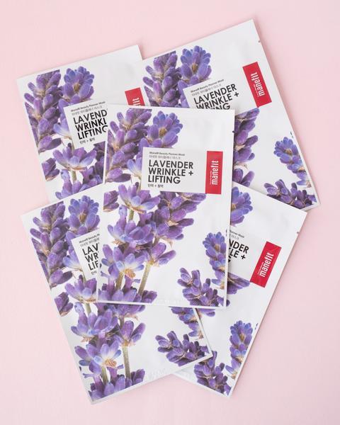 MANEFIT Beauty Planner Lavender Sheet Mask Set 5 Lavender Masks | Real Beauty Outlet