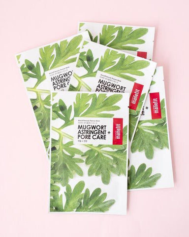 MANEFIT Beauty Planner Mugwort Sheet Mask Set 5 Mugwort Masks | Real Beauty Outlet