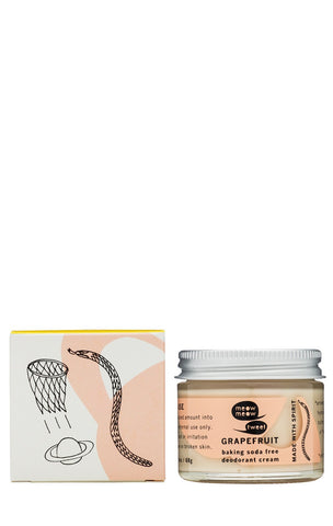 Meow Meow Tweet Baking Soda Free Deodorant Cream Grapefruit 2.4 oz | Real Beauty Outlet