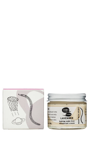 Meow Meow Tweet Baking Soda Free Deodorant Cream Lavender 2.4 oz | Real Beauty Outlet