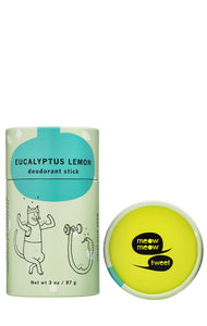 Meow Meow Tweet Deodorant Stick - Lemon Eucalyptus Default | Real Beauty Outlet