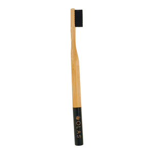 Olas Bamboo Toothbrush Charcoal | Real Beauty Outlet