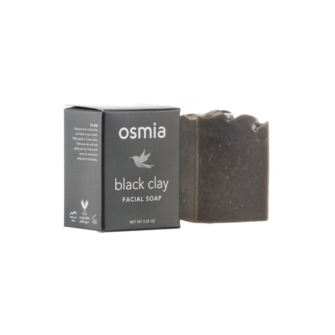 Osmia Organics Black Clay Facial Soap 2.25 oz | Real Beauty Outlet