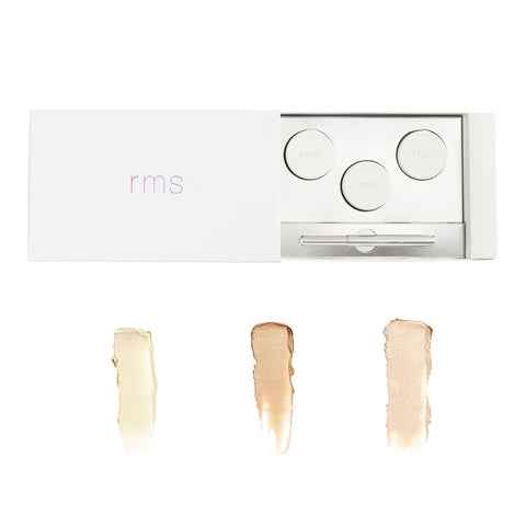 RMS Luminizer Holiday Gift Set 4 pc (3 full-size luminizers + retractable brightening brush) | Real Beauty Outlet
