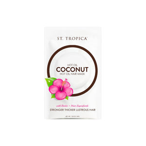St Tropica Organic Coconut Hot Oil Hair Mask 1.5 oz | Real Beauty Outlet
