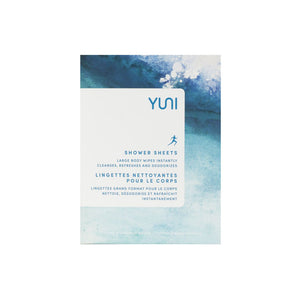 Yuni Shower Sheets box of 12 individually wrapped sheets | Real Beauty Outlet